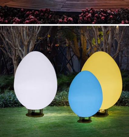 Светильник Яйцо 54х95 питание от 220, RGB