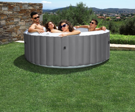 MSpa LR062U-GR СПА-бассейн 204х70см "Pebble" 930л, круглый, аэромассаж MSpa LR062U-GR СПА-бассейн 204х70см "Pebble" 930л, круглый, аэромассаж